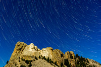 Mt Rushmore Star Trails